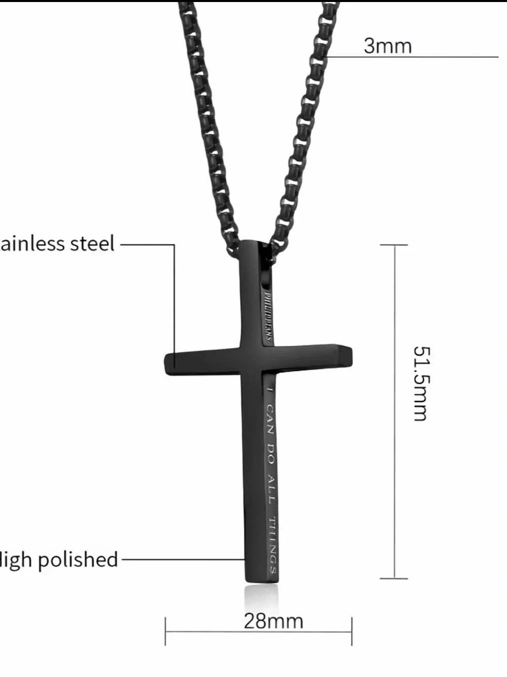 Silver Cross Necklace